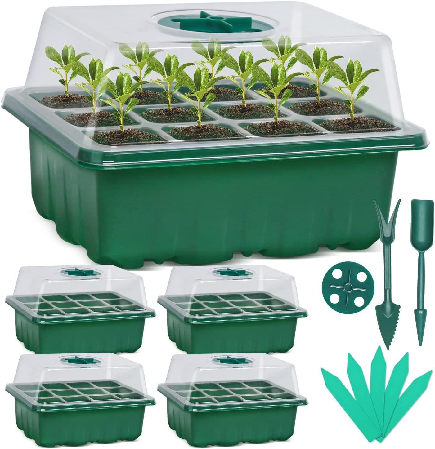 5 Pack Seed Starter Tray Seedling, Seedling Starter Trays