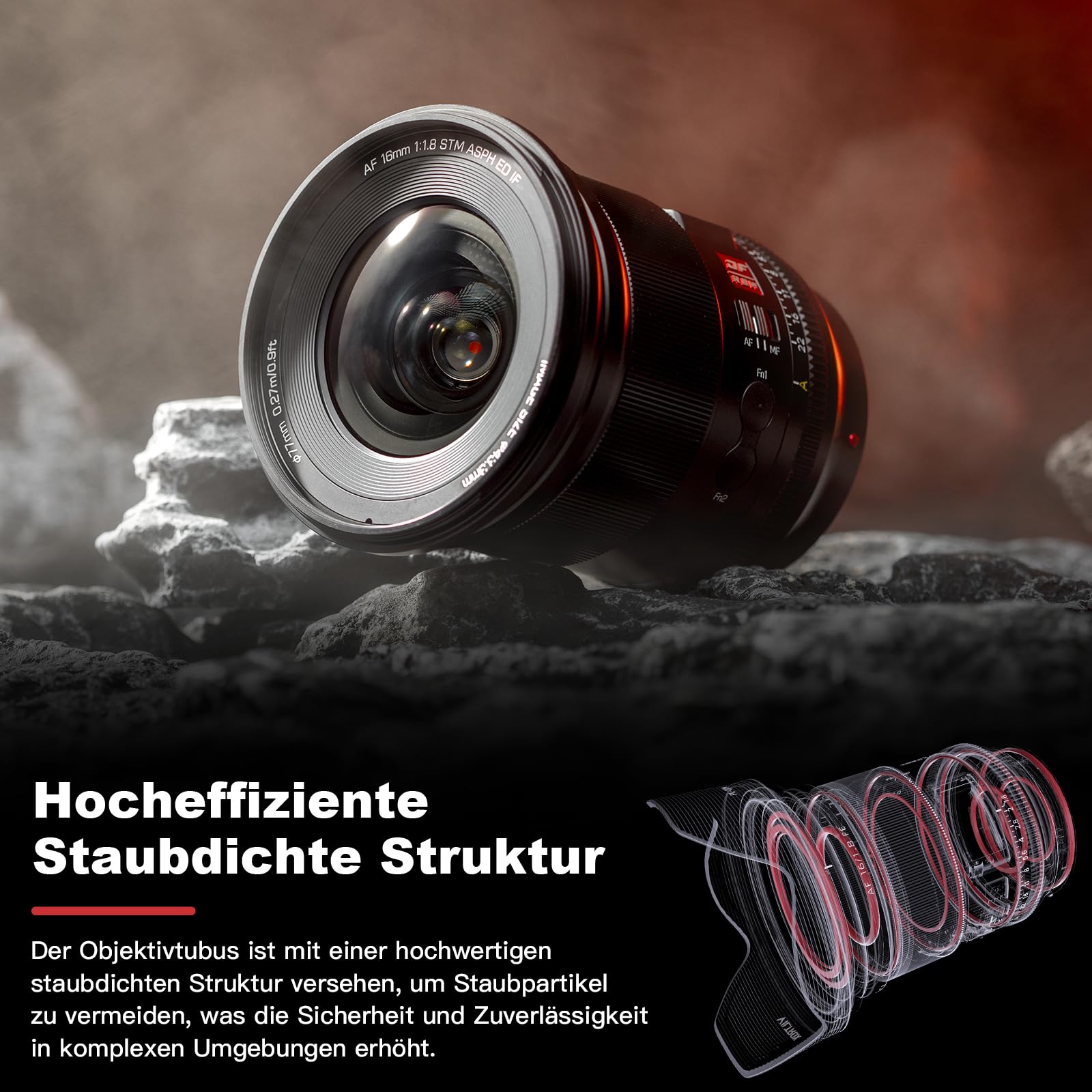 VILTROX 16mm F1.8 Objectif Autofocus Full Frame pour Sony E Mount