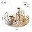 360 Rotating Makeup Organizer for Vanity, Skincare Perfume Organizers and Storage for Bathroom Countertop, Clear Counter Make Up Cosmetics Lipstick Spinning Holder for Dresser,1 Tier,Gold