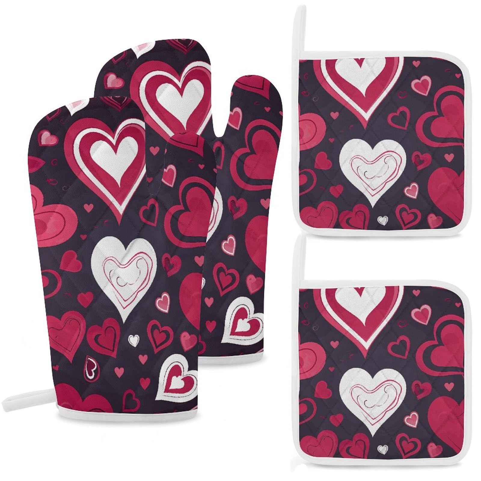 Maniques résistants à la chaleur Sweet Love anti-brûlure pour manipuler vos plats de cuisson