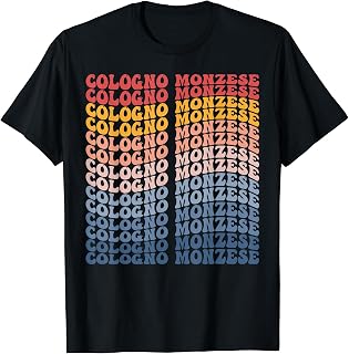 Cologno Monzese City Groovy Retro T-Shirt