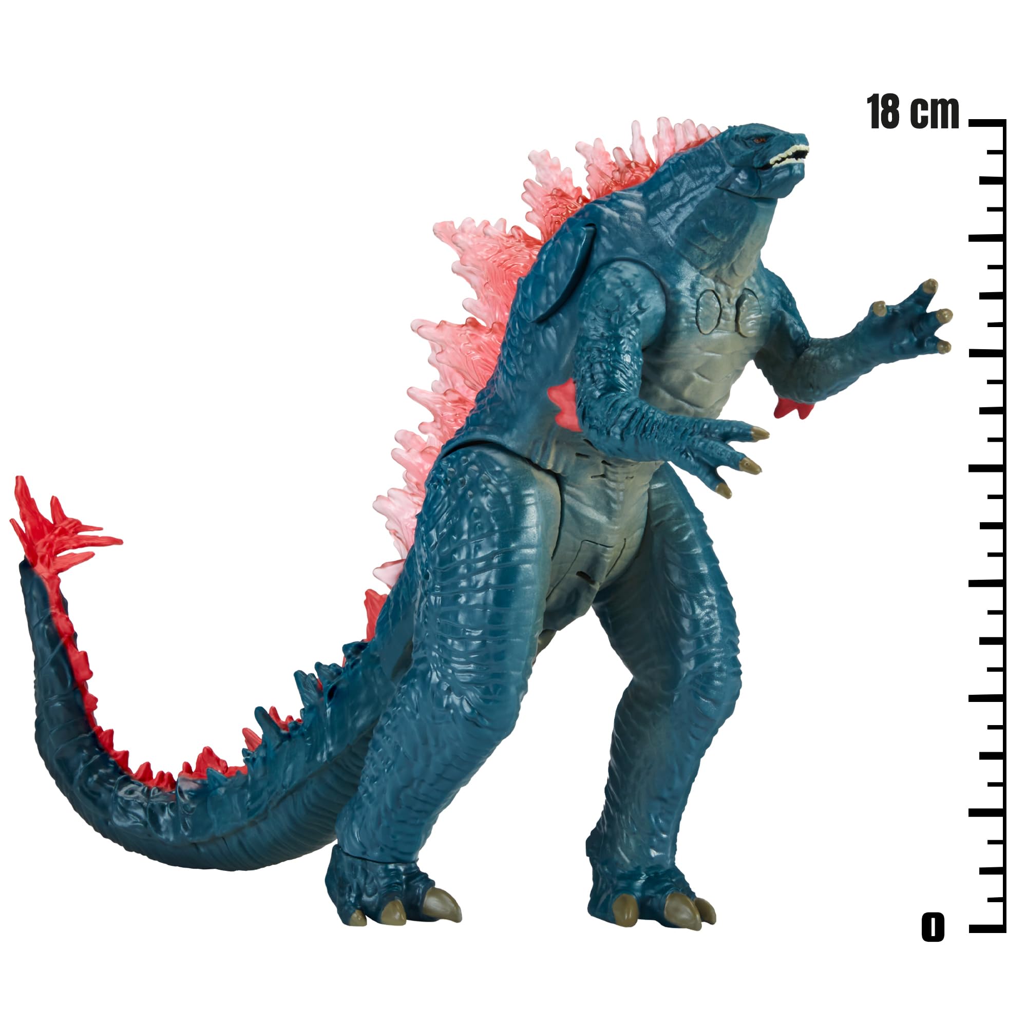 MonsterVerse - Godzilla x Kong, Figurine articulée, 18 cm, avec Sons et mouvements de la mâchoire, Modèle Godzilla, pour Les Enfants dès 4 Ans, MN3051