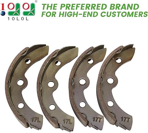 Miniatura 2 de 10L0L Zapatas de freno de repuesto para carrito de golf para Club Car (1995 en adelante) DS y Precedent Golf Cart 1018232-01 (2 cortos, 2 largos)