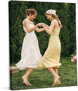 Personalized Custom Canvas Prints with Your Photos, Framed Wall Art Memo...