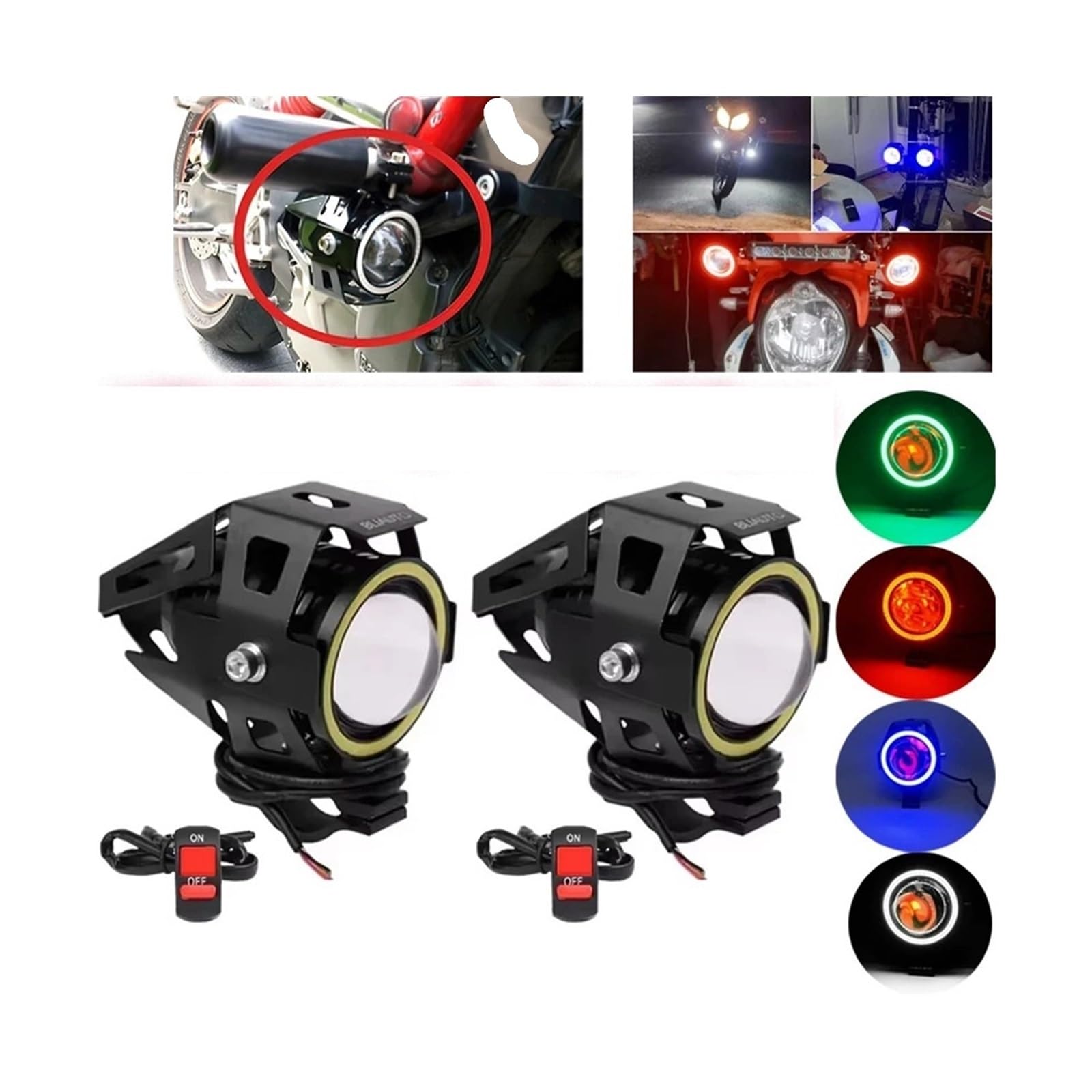 Foco LED para Faro antiniebla de Motocicleta Giro luz señal