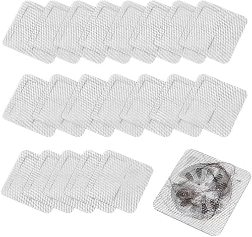 Captador de Pelo Desechable para Drenaje de Ducha, Adhesivos Desechables para Drenaje de Pelo con Malla de Cubierta para Drenaje de Baño, Protector