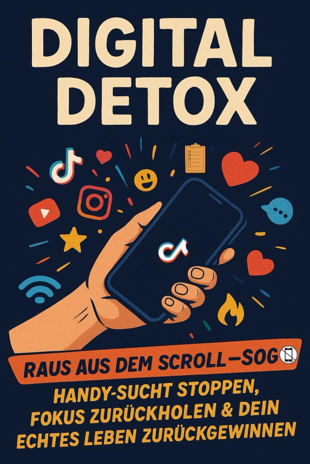 Digital Detox: Raus aus dem Scroll-Sog – Handy-Sucht stoppen, Fokus zurückholen & dein echtes Leben zurückgewinnen: Schnelle Strategien gegen endloses ... Gedanken & volle Kontrolle über dein Leben