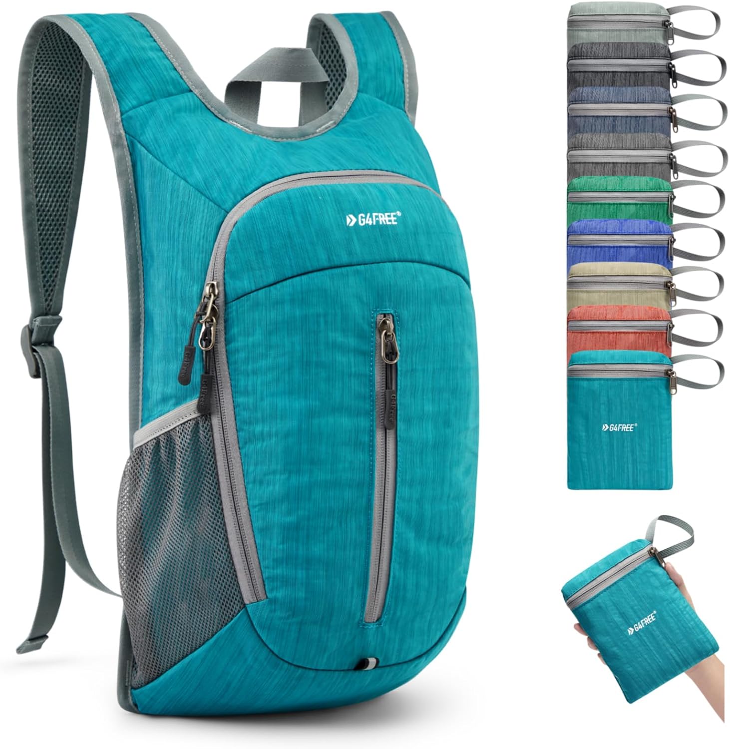 G4Free 10L Hiking Backpack Small Travel Hiking Daypack Lightweight Packable Backpack Casual Foldable Shoulder Bag