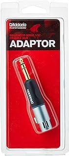 D'Addario Accessories PW-P047AA ¼” Male Balanced to XLR Female Adapter – Adapt a Balanced Signal from XLR to ¼” TRS or Vice Versa – Premium Quality Components for Maximum Power and Signal Transfer