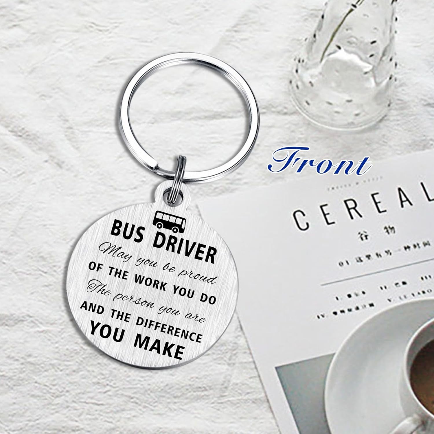 Yobent Bus Driver Appreciation Gifts for Men Women, School Bus Driver Birthday Thank You Keychain, Thank You for Always Keeping Us Safe Ideas - Image 4