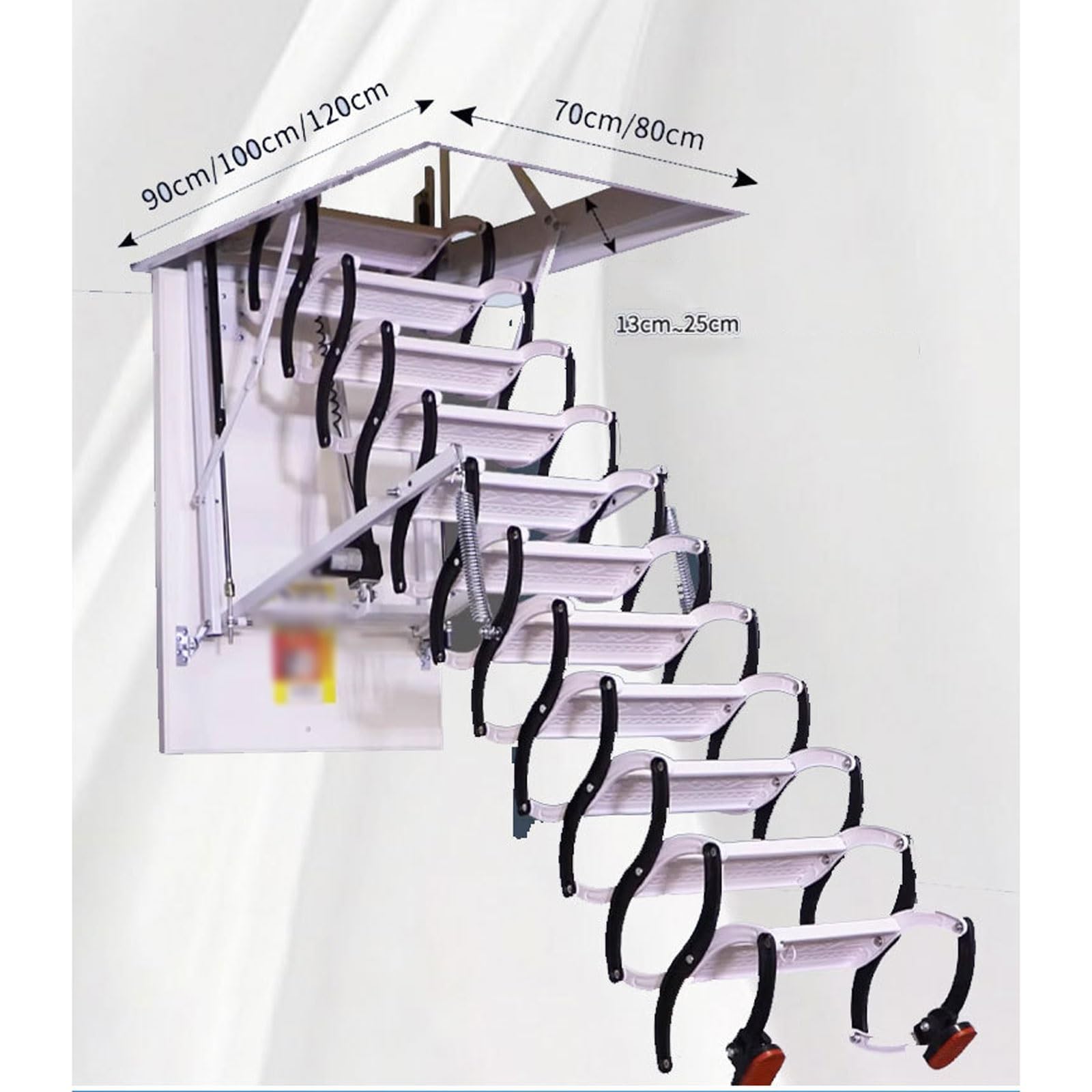 Escalera telescópica eléctrica Escalera Tipo Loft abatible
