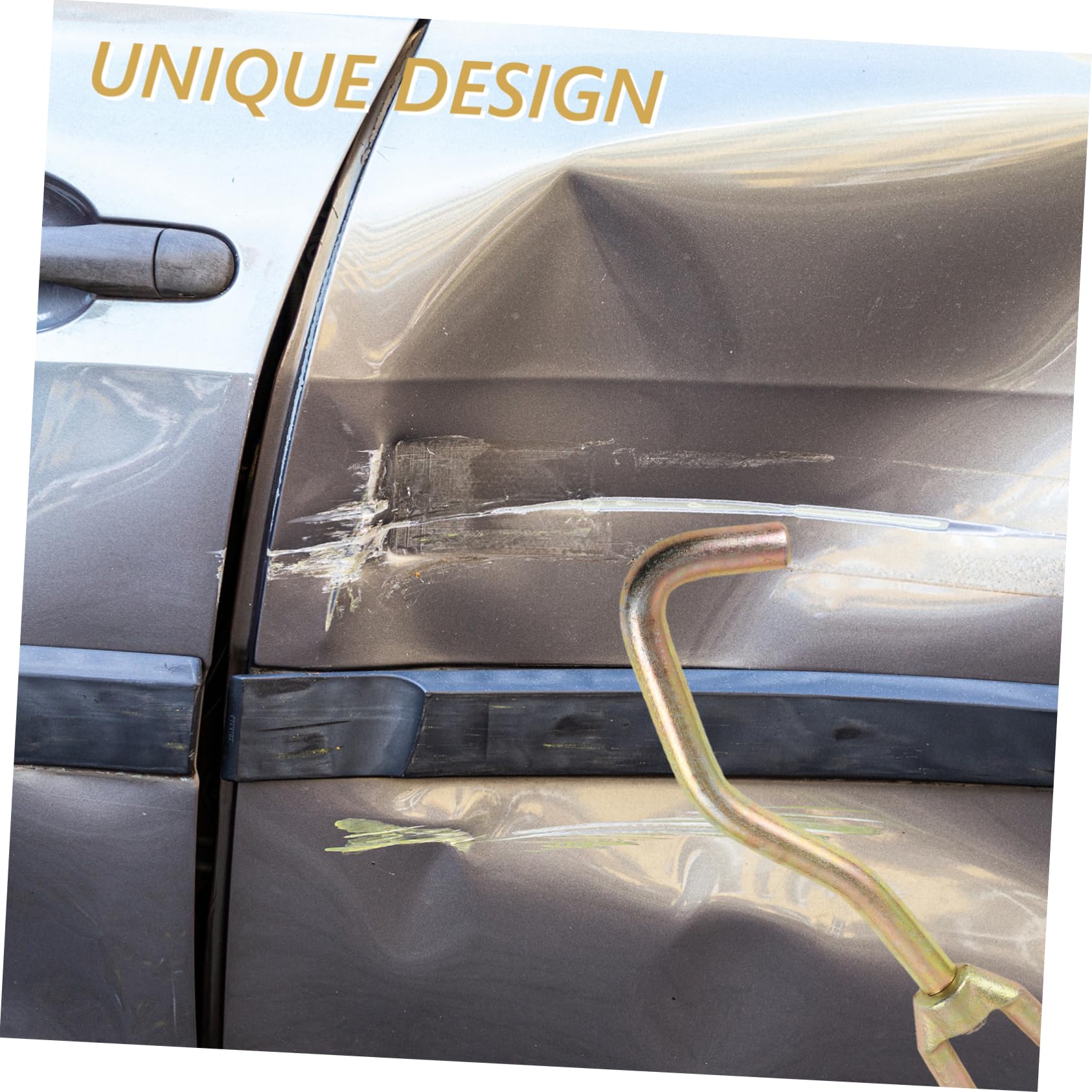 Garneck Automotive Body Tool Sheet Metal Repair Hook Car Body Repair Dolly Snake-Shape Locking Head Round Head Hook Easy Calibration Tool