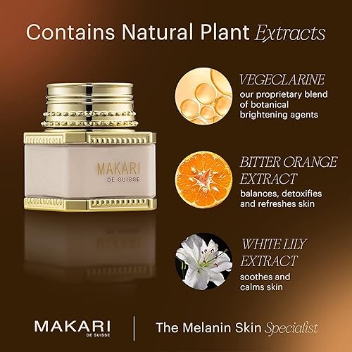 Miniatura 4 de MAKARI Classic Day Radiance Crema facial (1.85 onzas líquidas)  Tratamiento antienvejecimiento para marcas oscuras, cicatrices, manchas e