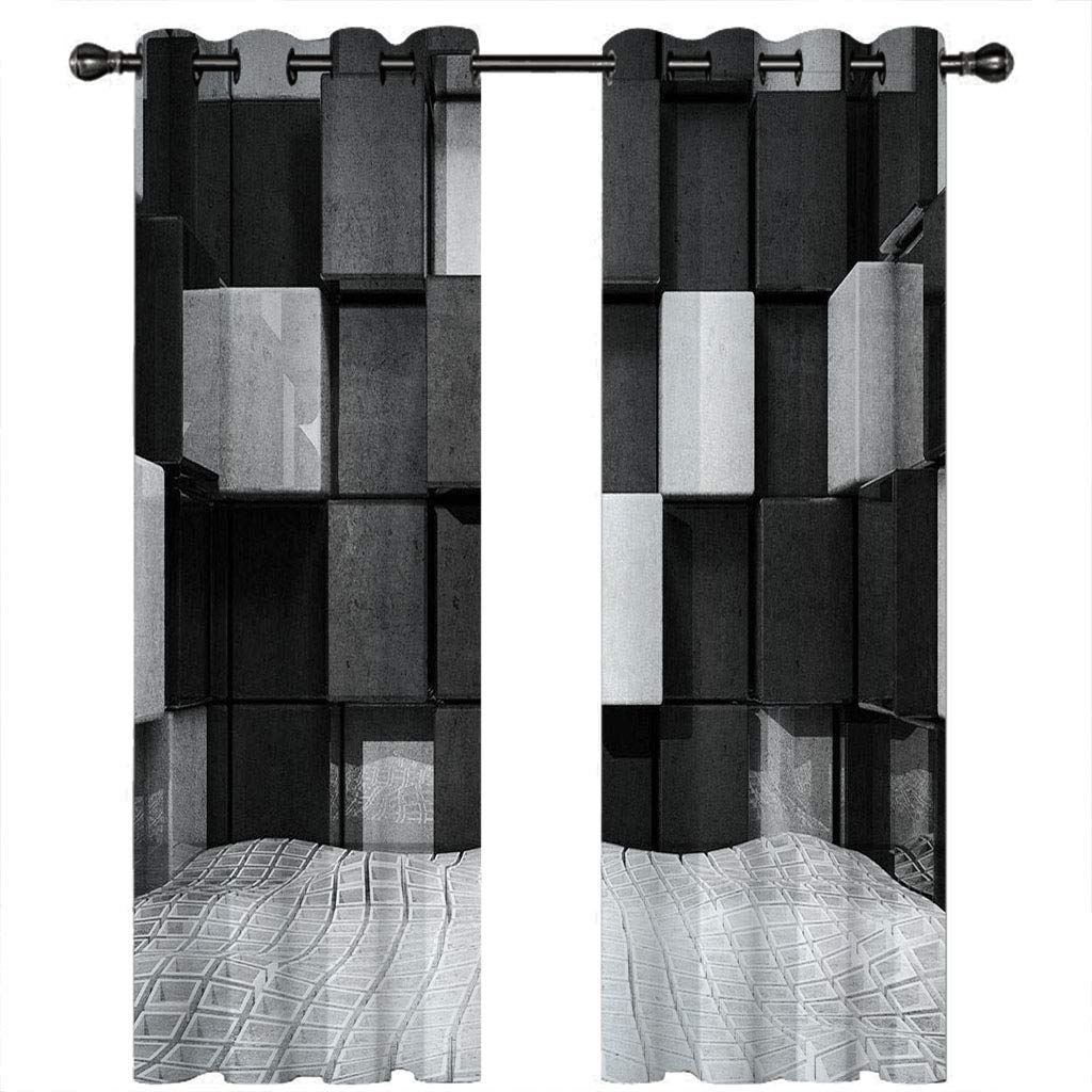 Rideau occultant anti froid et bruit rideaux géométriques pour chambre de bébé 200x160
