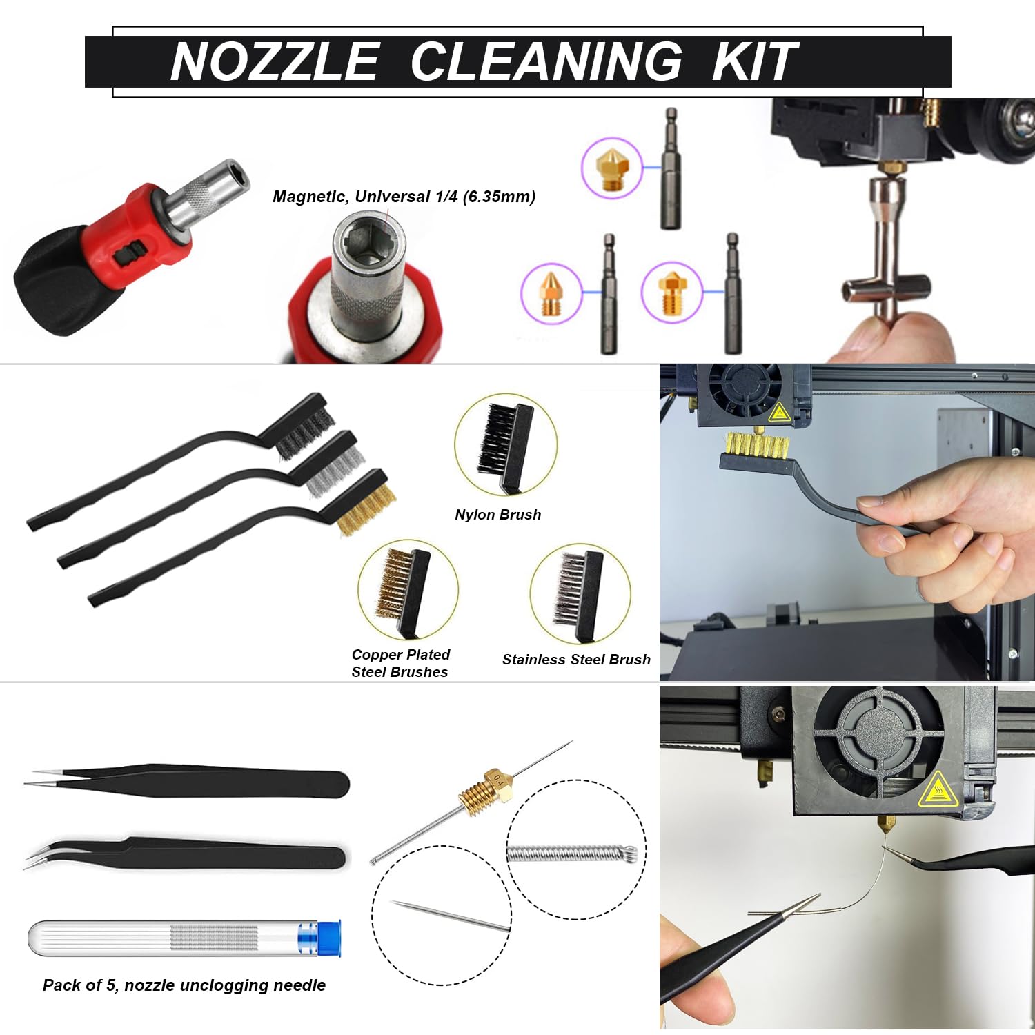 3D Printer Tool Kit - 124 Pcs for Makers -5