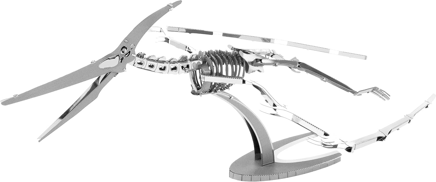 Metal Earth Fascinations 3D Metal Model Kits Set of 4 Dinosaurs - T-Rex, Stegosaurus, Triceratops and Pteranodon