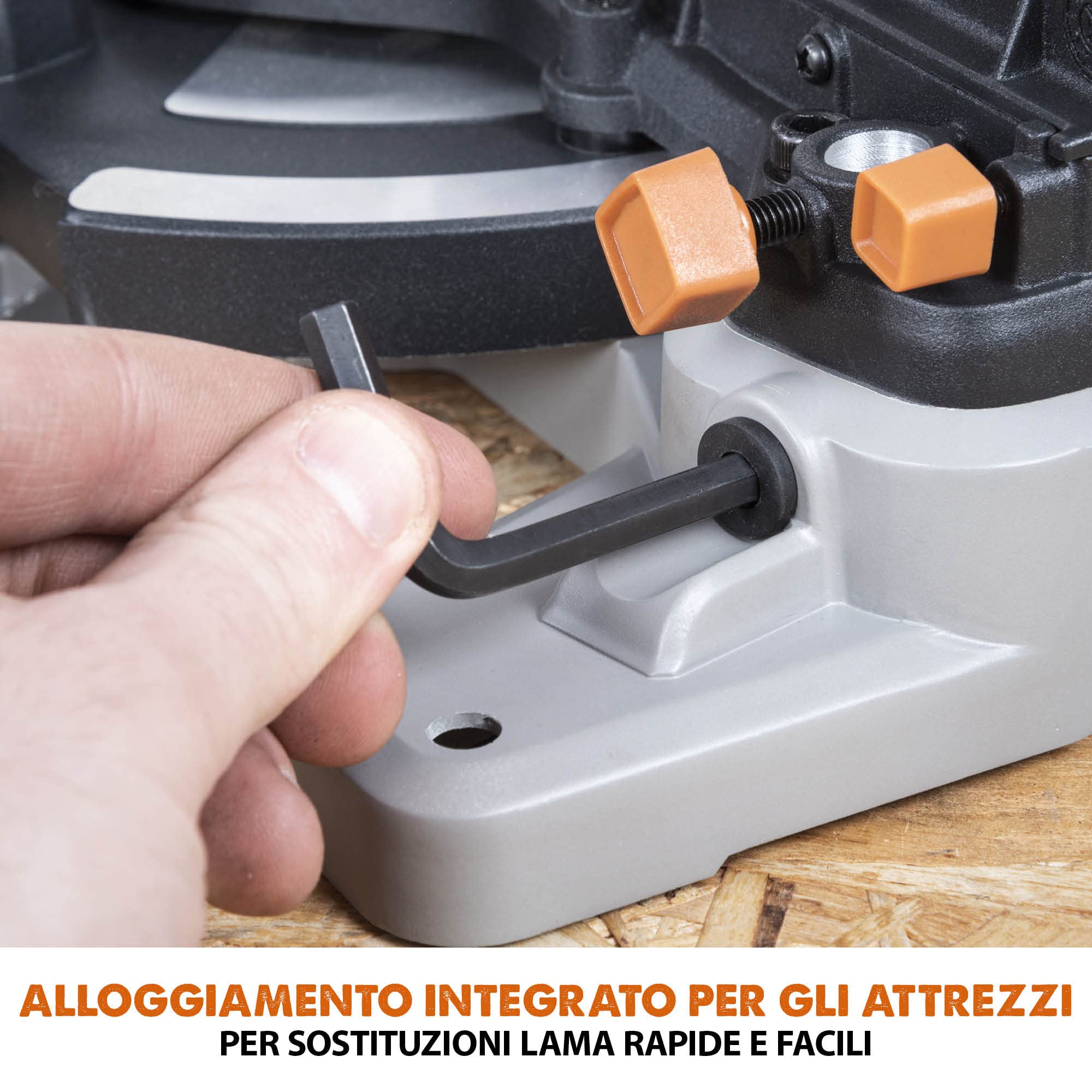 Evolution Troncatrice composta a batteria R185CMS-Li da 185 mm 18 V Li-Ion EXT Inc Lama multimateriale