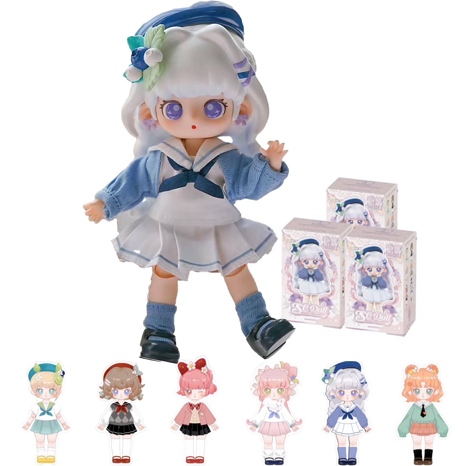 Amazon.com: GNATAPIAY BJD Dolls Blind Box,Kawaii BJD Dolls