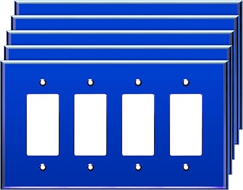 Vista 42 de LIDER LWP-31O-ABK, placa de pared decorativa de acrílico reflectante, placa de interruptor de luz espejada, cubierta de salida de plexiglás, vidrio