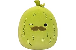All Squishmallows Original 12-Inch Charles Pickle with Mustache - Medium-Sized Ultrasoft Official Jazwares Plush