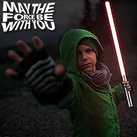 Vista 16 de Sable de luz 2 en 1 con mango de aleación de duelo, 15 colores RGB con 4 modos, 6 efectos de sonido, sable de luz desmontable recargable por USB, 15