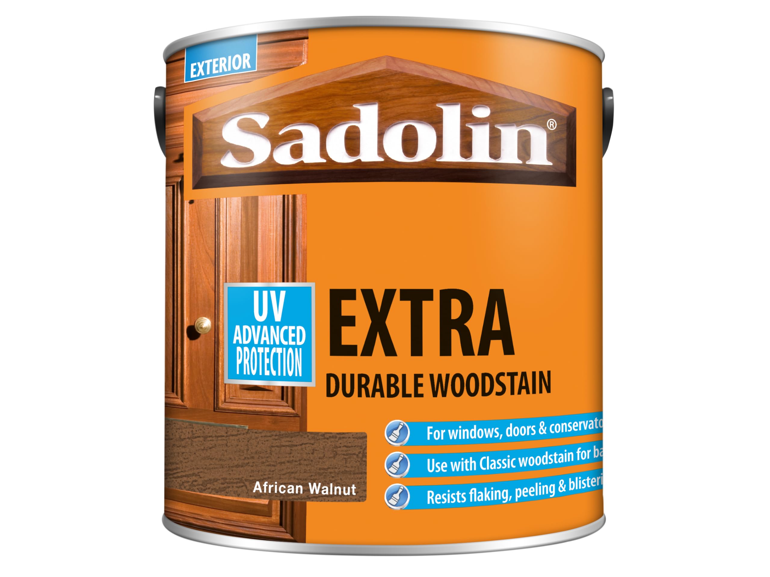 Sadolin 5028556 Extra Durable Woodstain African Walnut 2.5 Litre
