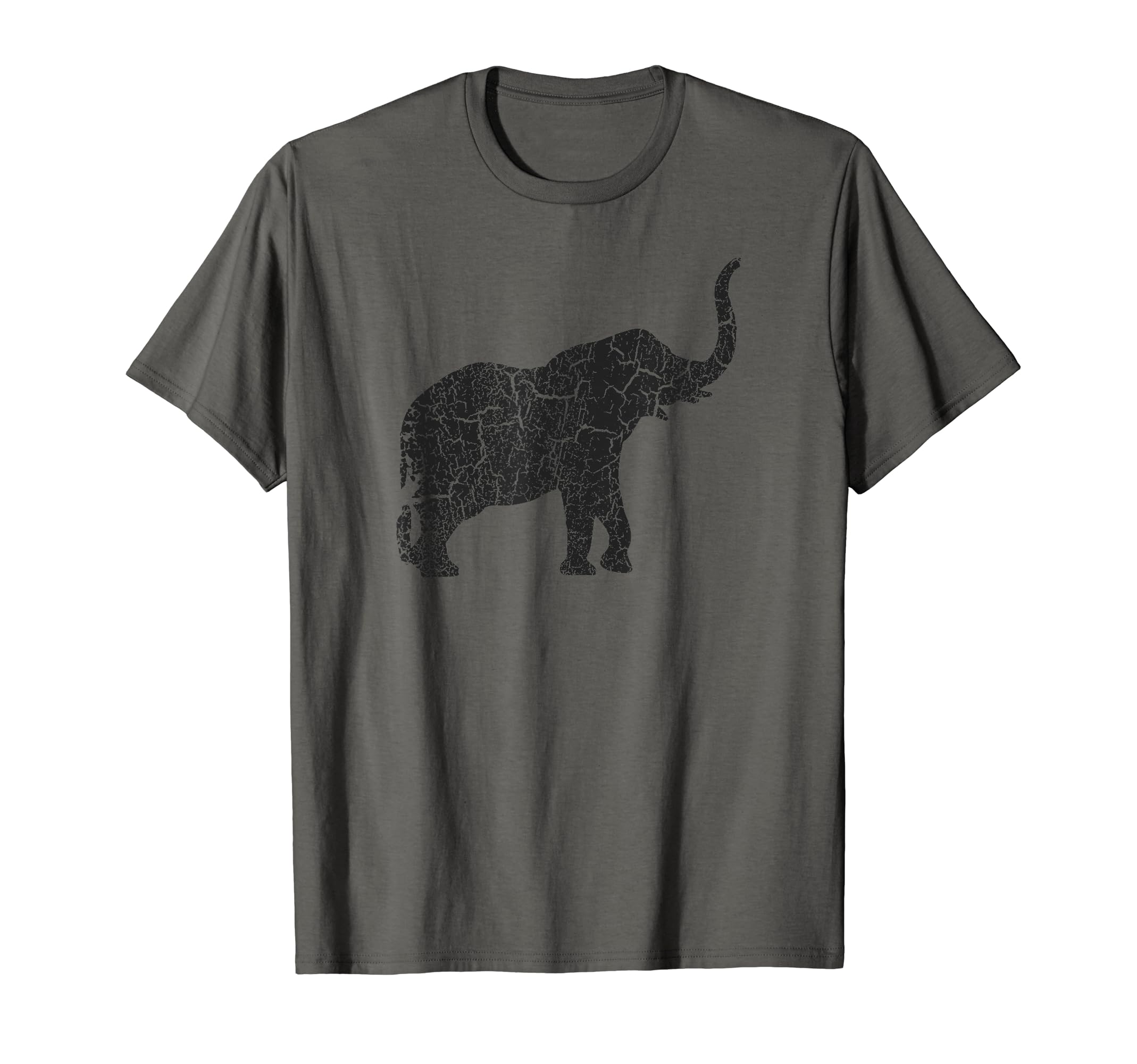 Elephant Distressed Print - Vintage Elephant T-Shirt