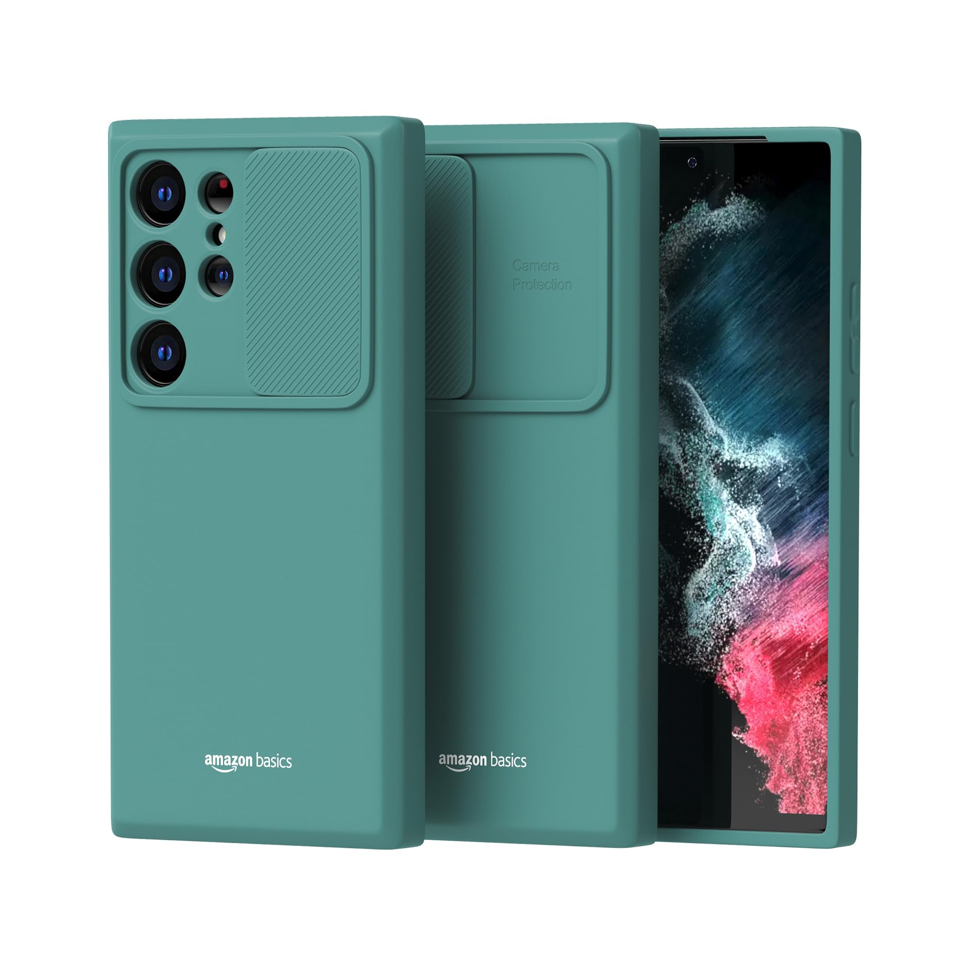AmazonBasics Optik Armor Back Cover Case for Samsung Galaxy S23 Ultra (Poly Carbonate + TPU | Abyss Green) (B0CWDJH1HR) Amazon Price History, Amazon Price Tracker