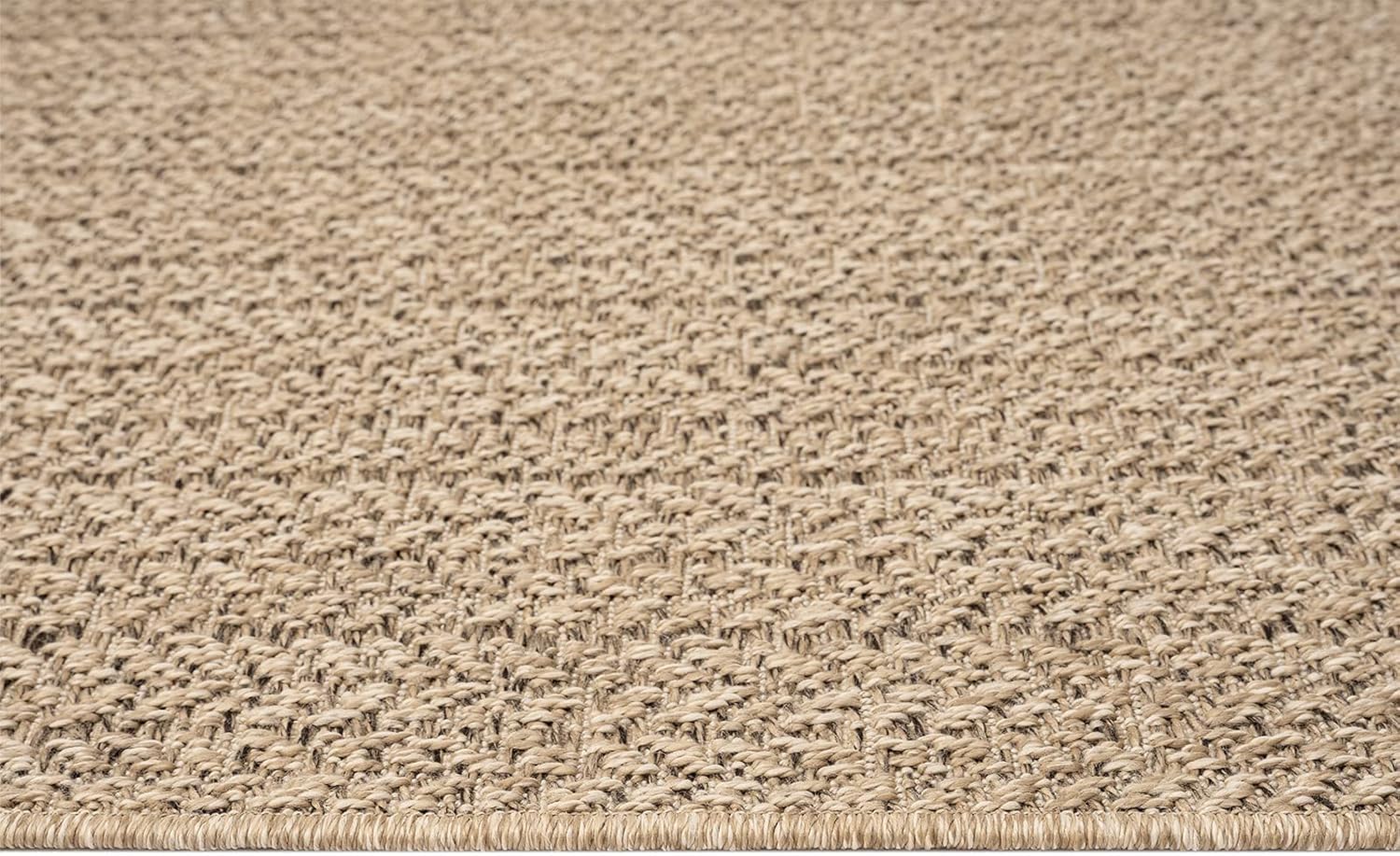 Mia´s Teppiche Soil – Outdoor Teppich für Balkon, Terrasse & Garten, wetterfest, UV-beständig & pflegeleicht, moderner Jute-Look – auch für Wohnzimmer & Esszimmer geeignet, ca. 120 x 170 cm