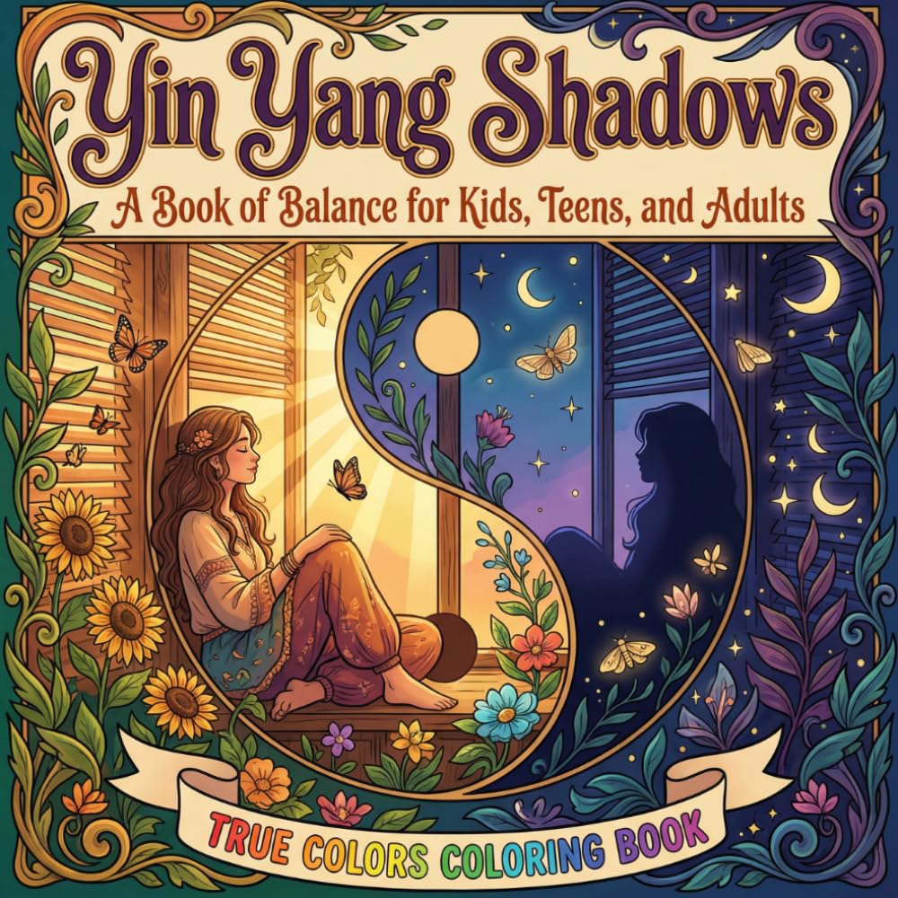 True Colors Yin Yang Shadows: A Coloring Book of Balance for Kids, Teens, and Adults (Colorful Feelings)