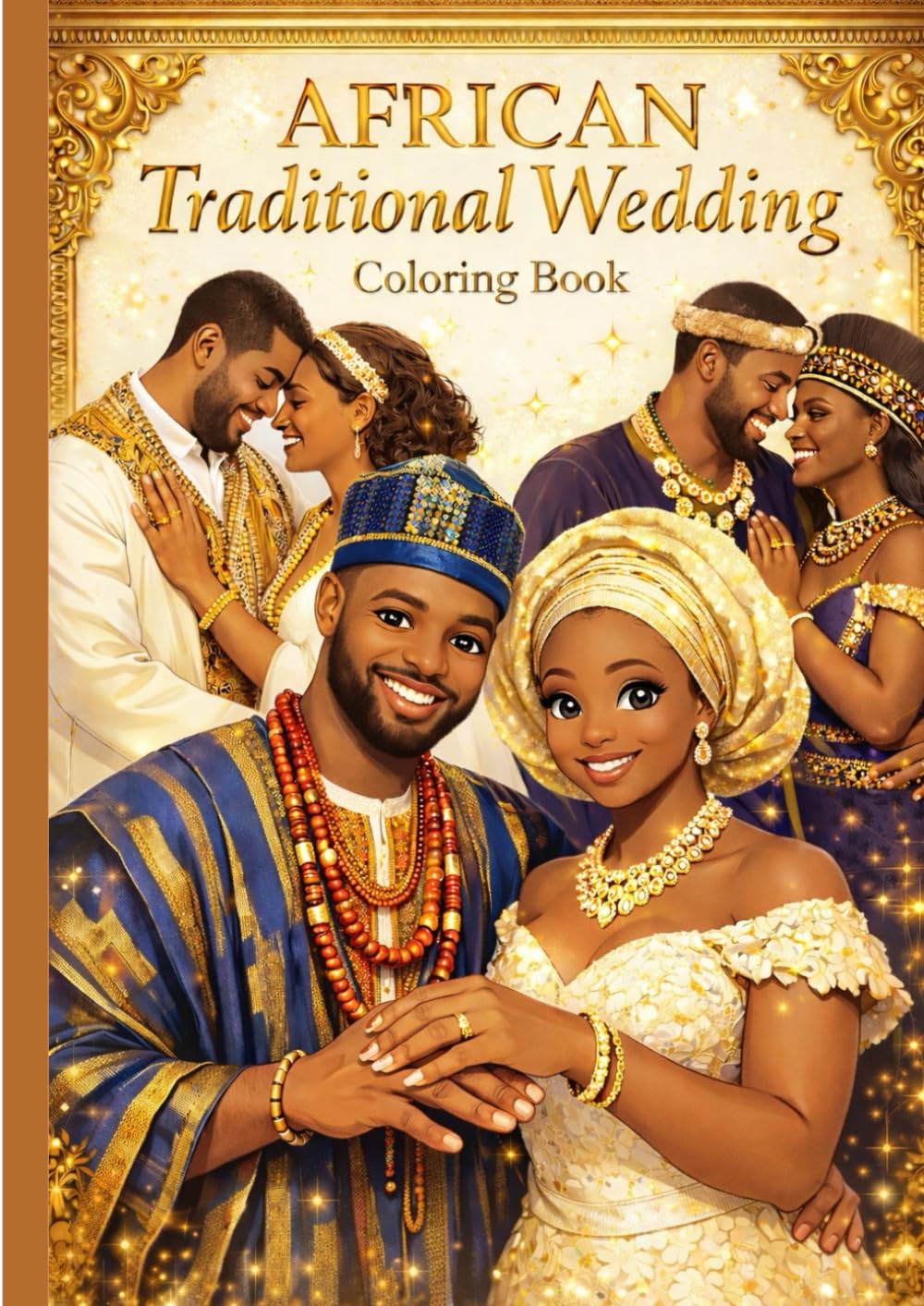 African Traditional Wedding Coloring Book: 20 Authentic Cultural Bridal Designs from Africa