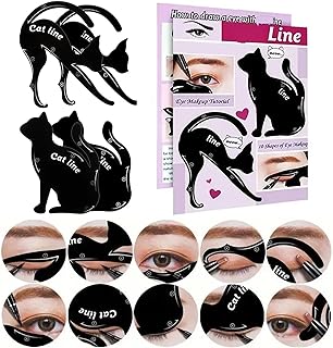 IDDFEVE 4 plantillas delineadoras de ojos par...