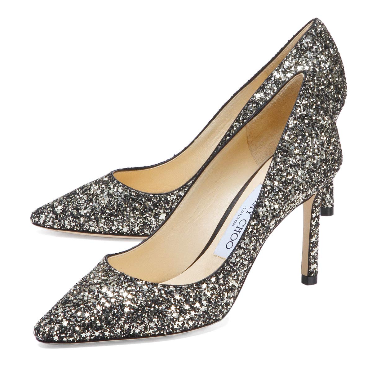 Jimmy Choo Romy 85 スター コースグリッター ファブリック・ポインテッド トゥ パンプス Jimmy