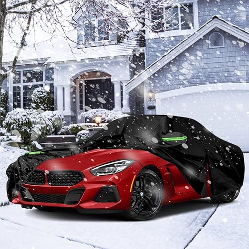 Miniatura 61 de Funda impermeable para automóvil compatible con BMW X5/X5 M, X6/X6 M 2007 - 2022, 210T 6 capas para todo tipo de clima con puerta con cremallera