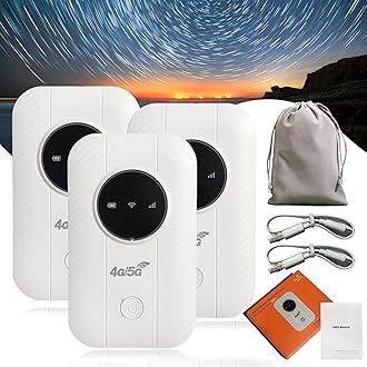 Internet in Your Pocket, Free WiFi Router Pocket 5G, High Speed Smart Router for Anywhere (3pcs)