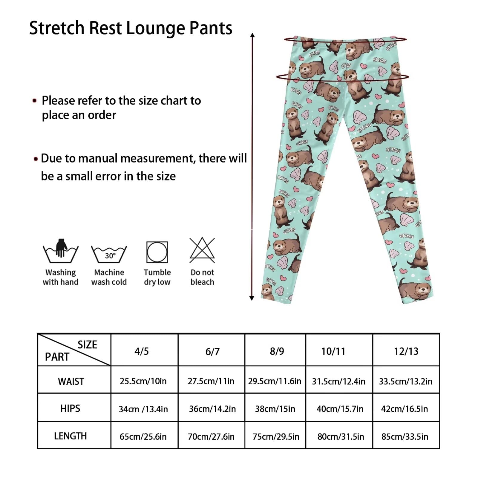 Legging actif pour fille - Contrôle du ventre - Pour danse et yoga