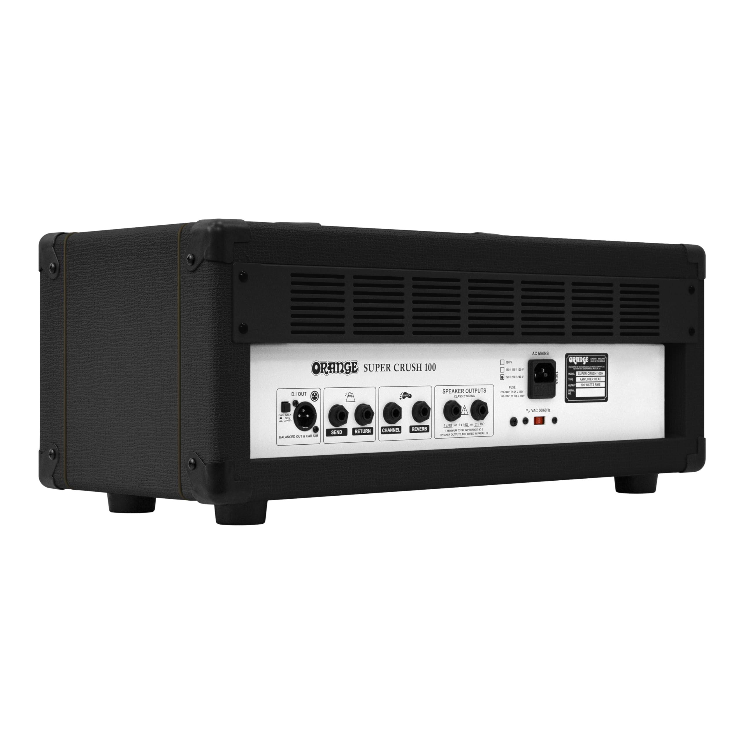 Amazon.com: Orange Super Crush 100 Watt Amplifier Head, Black 