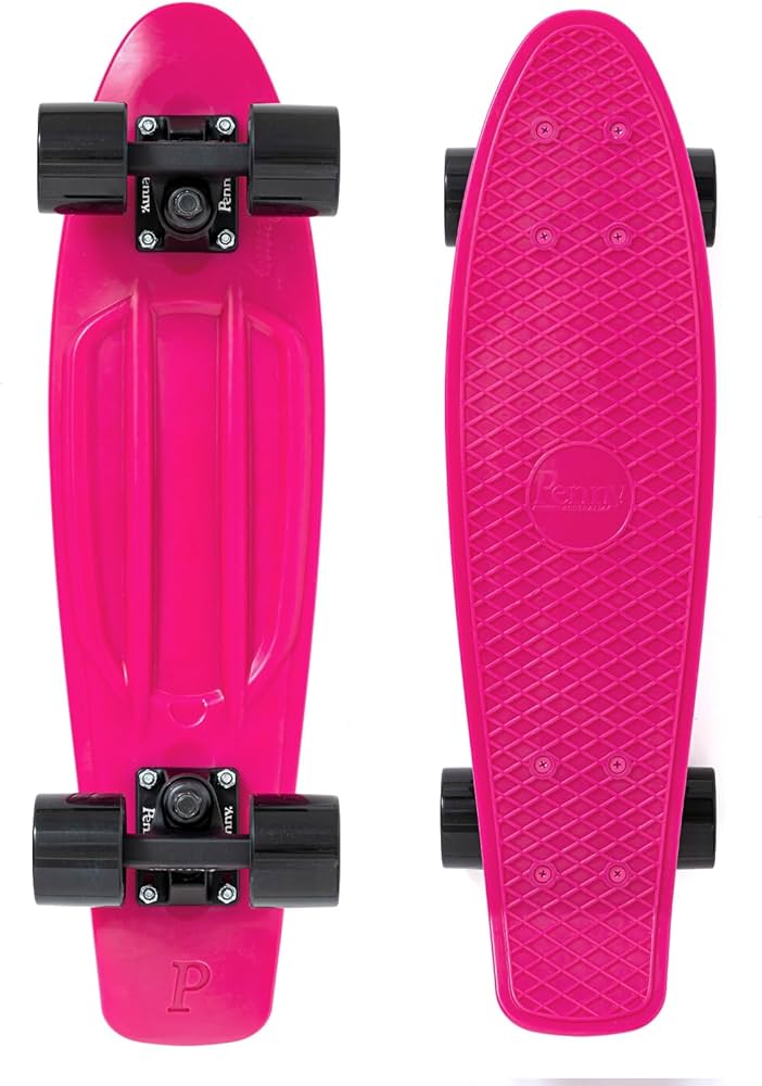 極美品【ペニー】22インチ ピンク×ブラック Amazon.co.jp: 【PENNY skateboard（ペニースケートボード）】22inch
