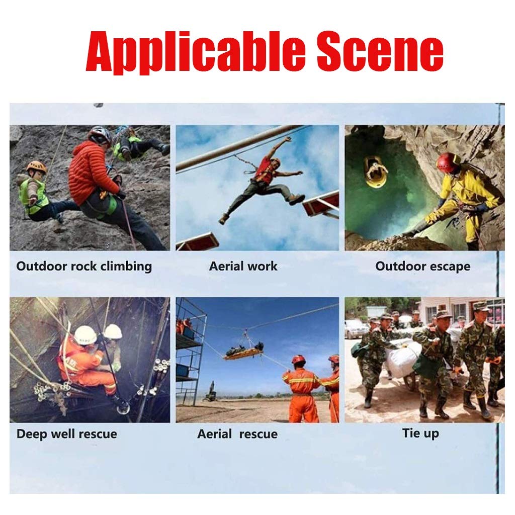 Cuerda de escalada， Espesor 12 Mm, Cuerda De Bloqueo Estático, Línea De Vida De Descenso Colgante, Cuerda De Paracaídas De Escape, Bloqueo De Seguridad, Deporte, Montañismo, Operación A Gran Altitud(G