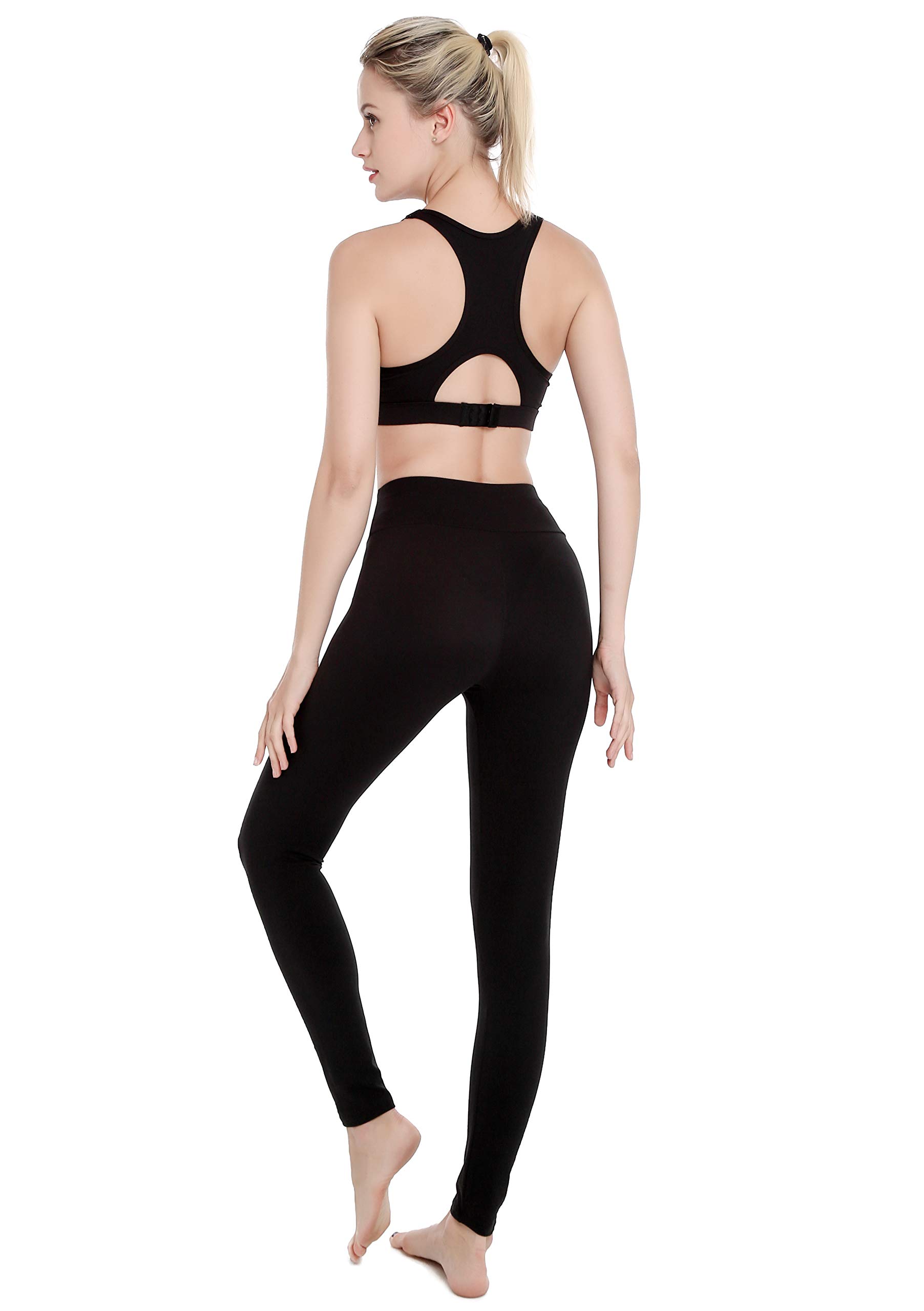 Finerease Women's Super Soft & Stretchy High Waisted Thick Casual Legging