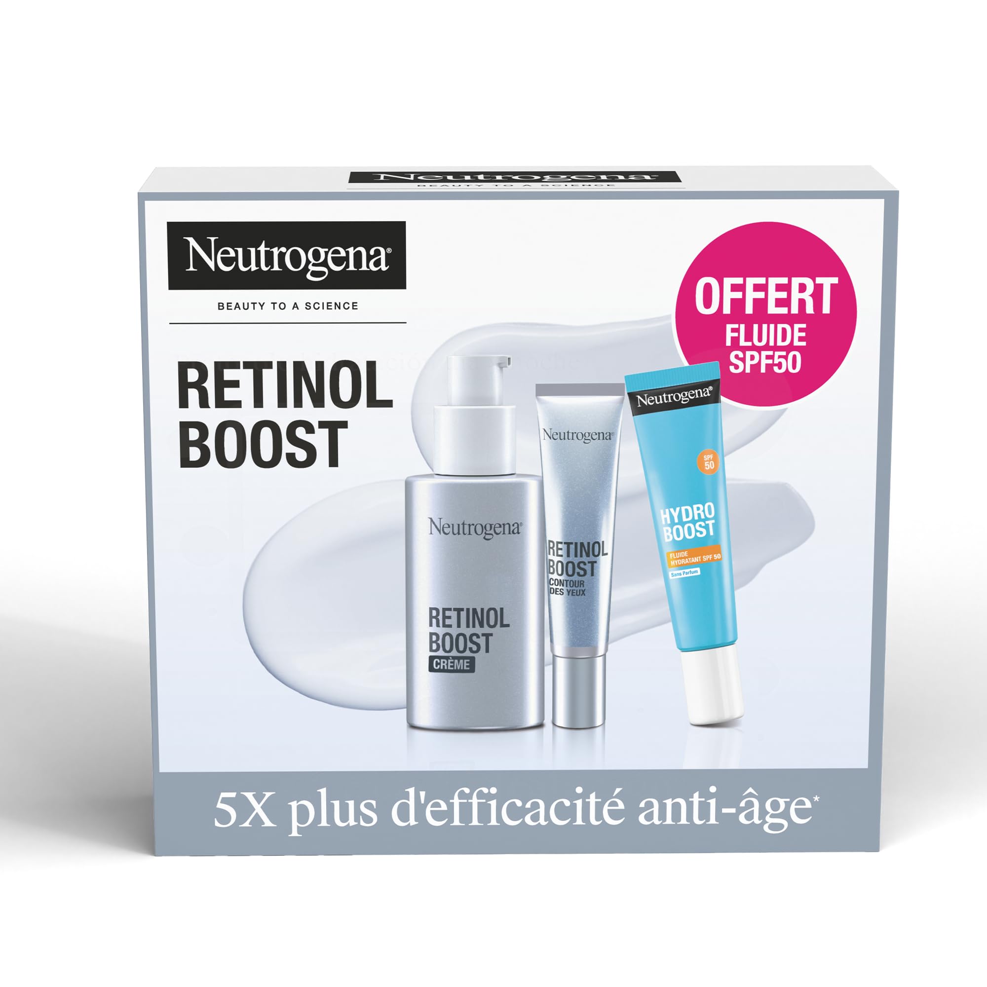 Coffret Neutrogena Anti-Âge et Hydratation - Rétinol et Soin Contour des Yeux