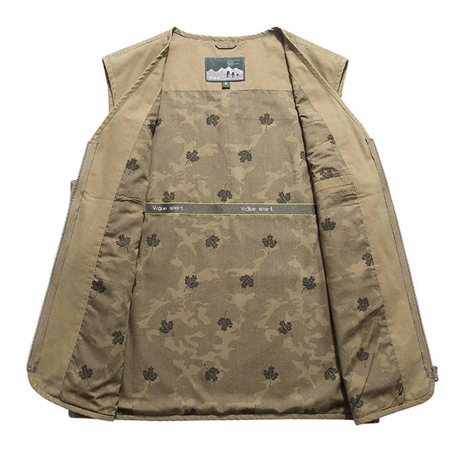 Chaleco De Hombre Multibolsillos Sin Mangas Chaleco De Pesca Casual Exteriores Chaleco De Fotografía Multifuncional Primavera Y Otoño Chaqueta De Utilidad