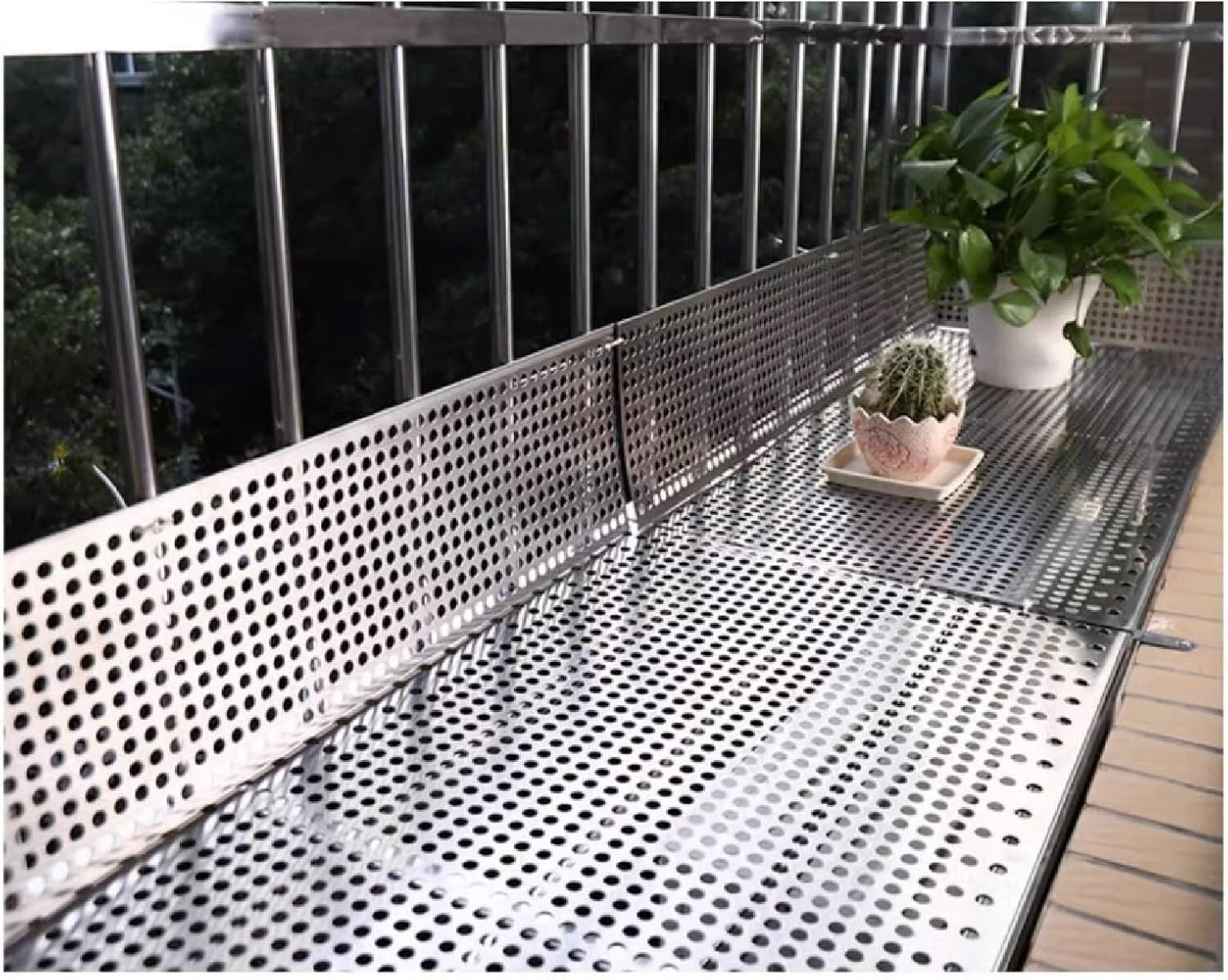 Tôle perforée acier inoxydable 304 pour grille décorative de balcon