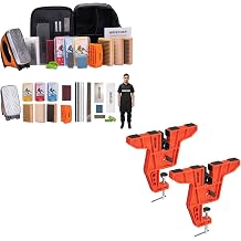 Ski Snowboard Wax Kit Upgrade and 2-Piece Set Ski Snowboard Vise for Tuning