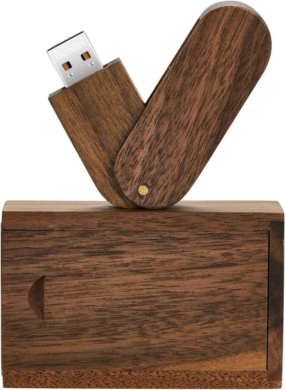 USB Flash Drive, Wooden 64GB USB2.0 USB Memory Stick Date Storage Pendrive Thumb Drive (64GB, Walnut Wood)