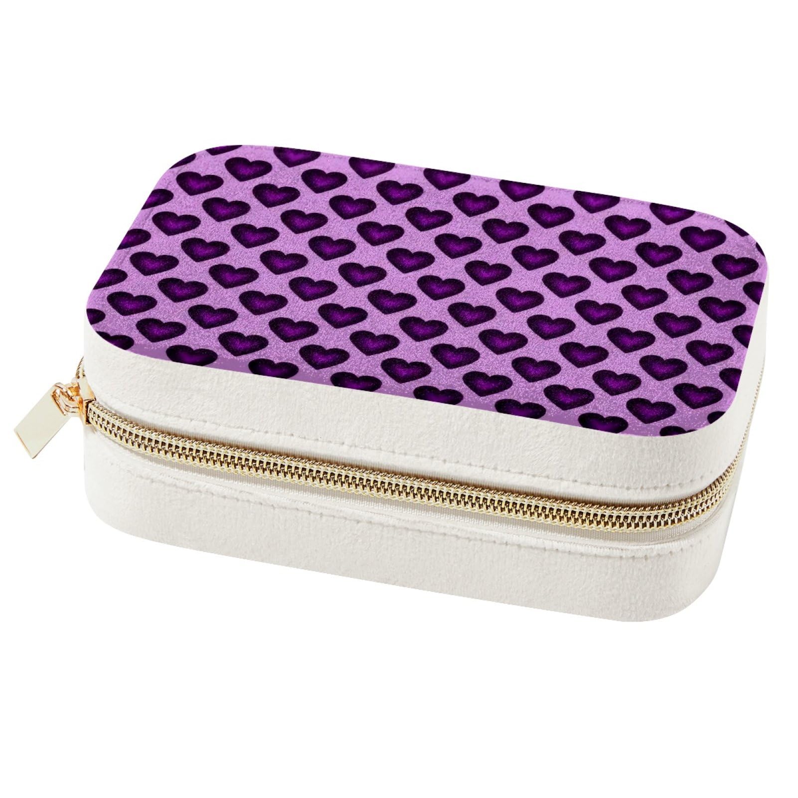 Boîte à bijoux portable violette, le cadeau idéal pour voyageuse organisée