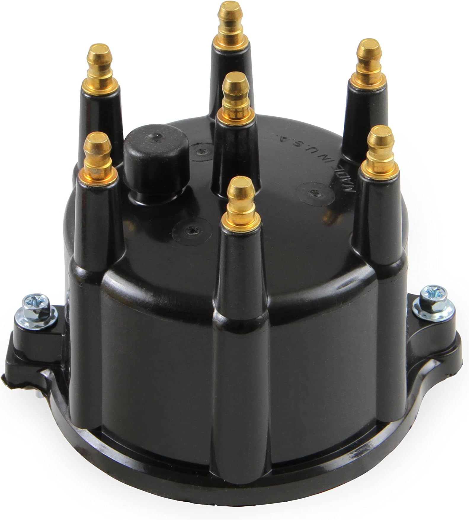 120330 Distributor Cap - Male - HEI Style - Black