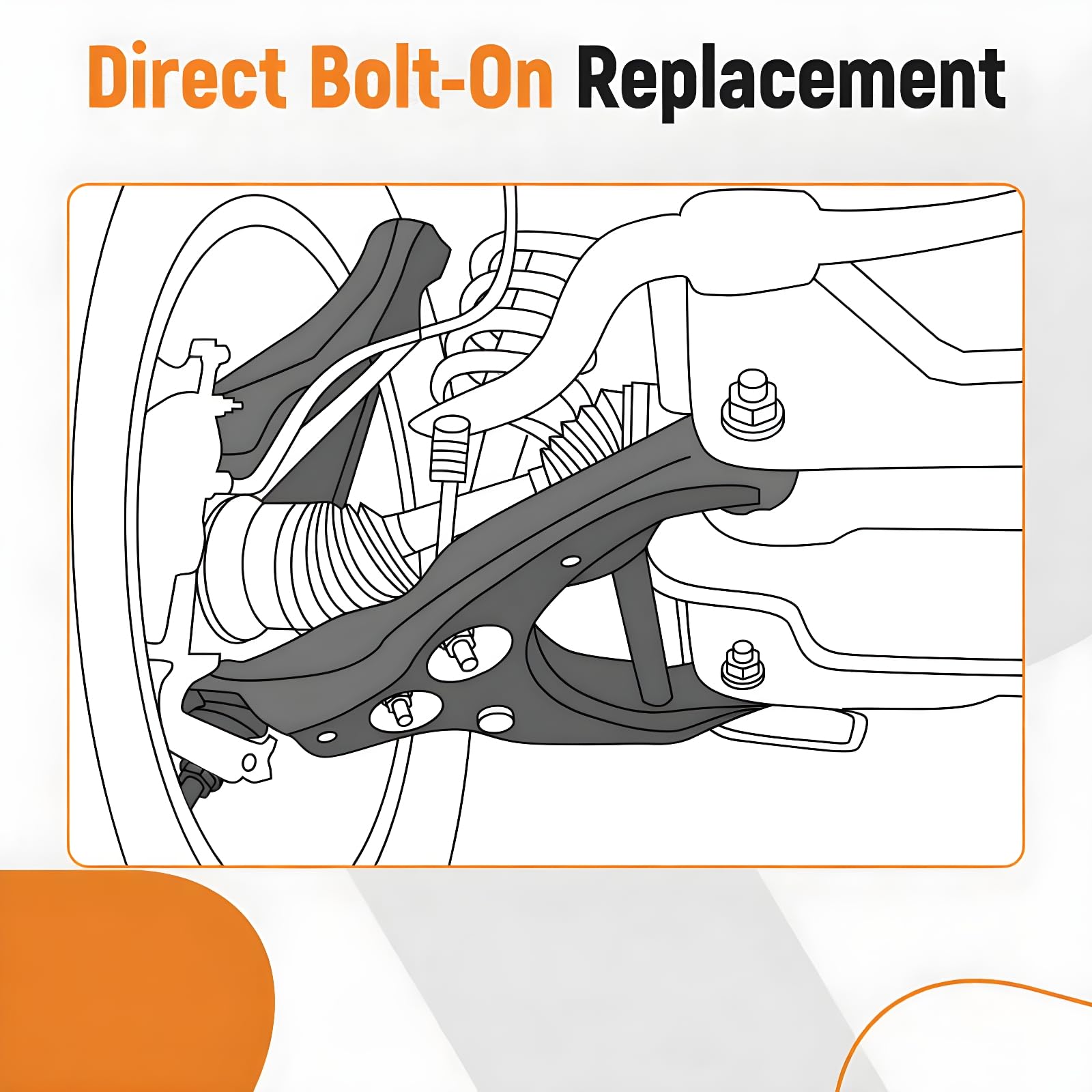 maXpeedingrods Kit de 6 bras de suspension + biellette de direction Pour 206 3520G8