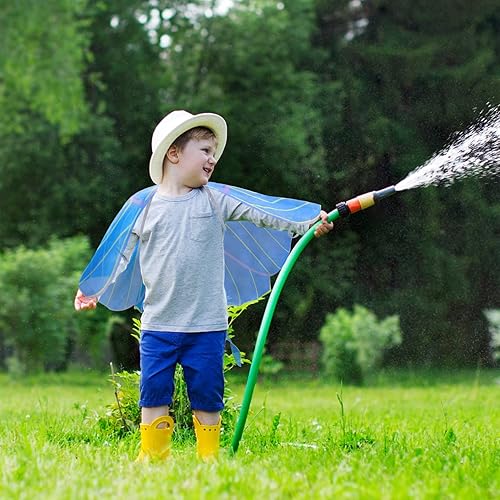 Miniatura 10 de Creatoy Silky Fairy Wings for Girls 3-9 YO, Butterfly-Wings-Costume, Kids Halloween Princess Butterfly Birthday Party Gifts