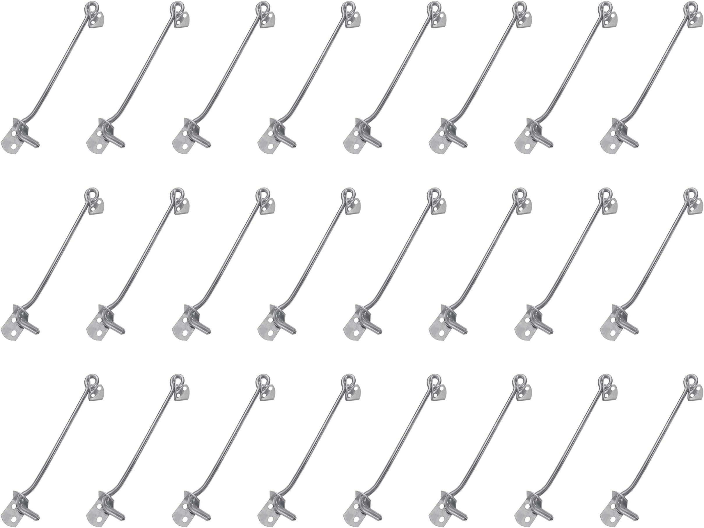 - Atlantic Stainless Steel Gate Door Hook/Window Hook/Window Latch for Homes, Offices, Hotels, Malls (5 Inch X 6 mm, Matt Finish, Pack of 24 Pcs)